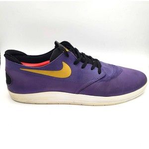 NIKE SB Lunar OneShot Low Top Sneakers Purple & Yellow Lakers (Men's Size 12)